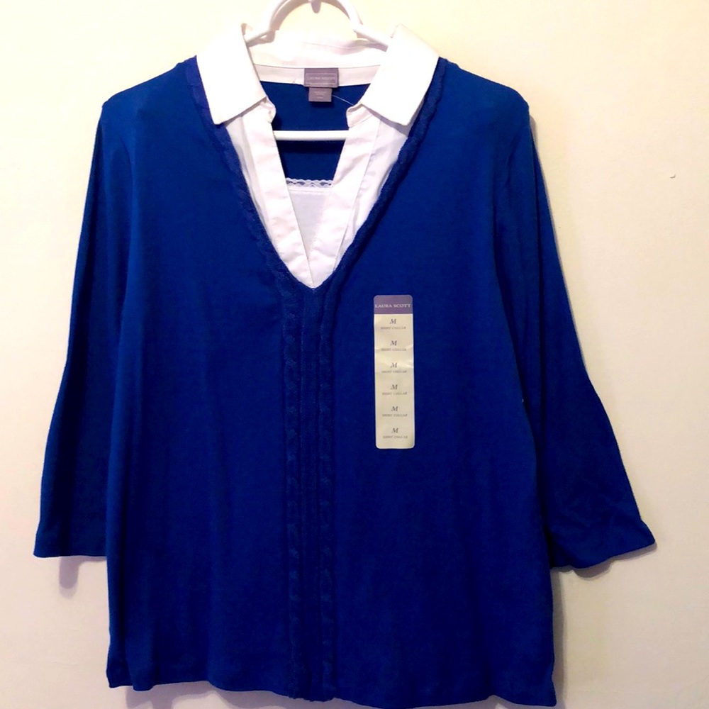 Laura Scott Blue Sweater